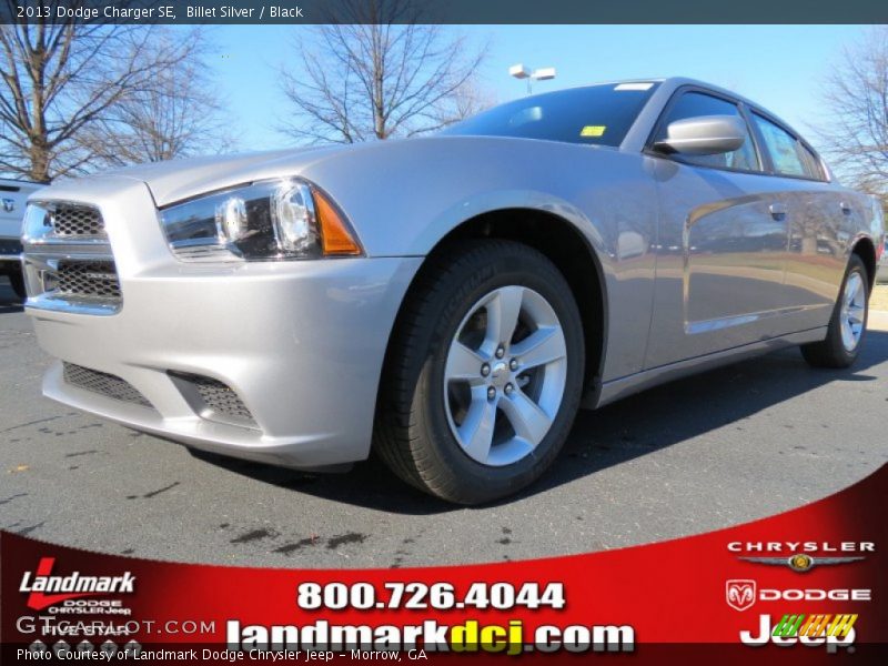 Billet Silver / Black 2013 Dodge Charger SE