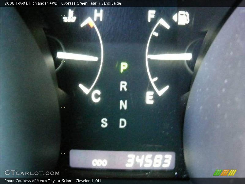 Cypress Green Pearl / Sand Beige 2008 Toyota Highlander 4WD