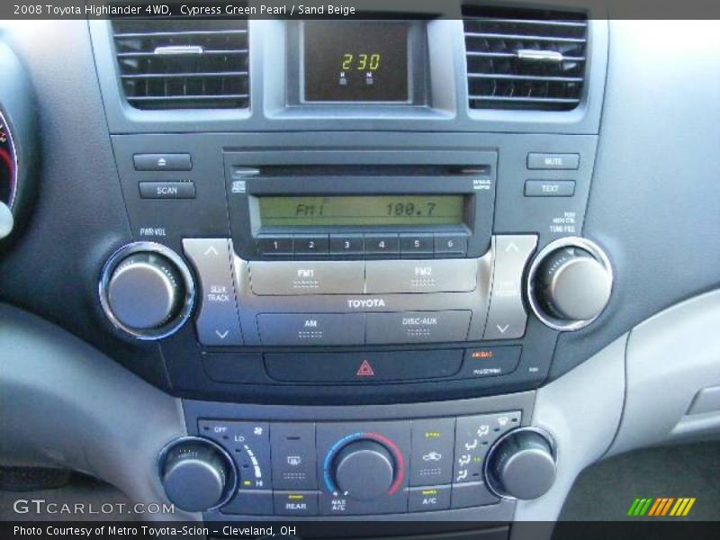 Cypress Green Pearl / Sand Beige 2008 Toyota Highlander 4WD