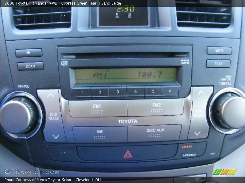 Cypress Green Pearl / Sand Beige 2008 Toyota Highlander 4WD