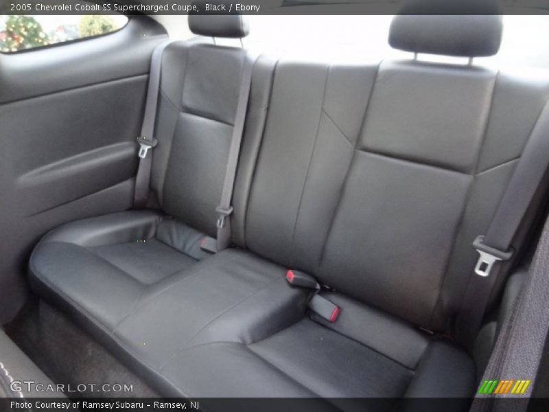 Rear Seat of 2005 Cobalt SS Supercharged Coupe