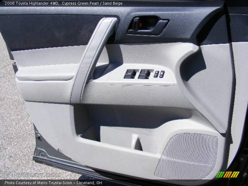 Cypress Green Pearl / Sand Beige 2008 Toyota Highlander 4WD