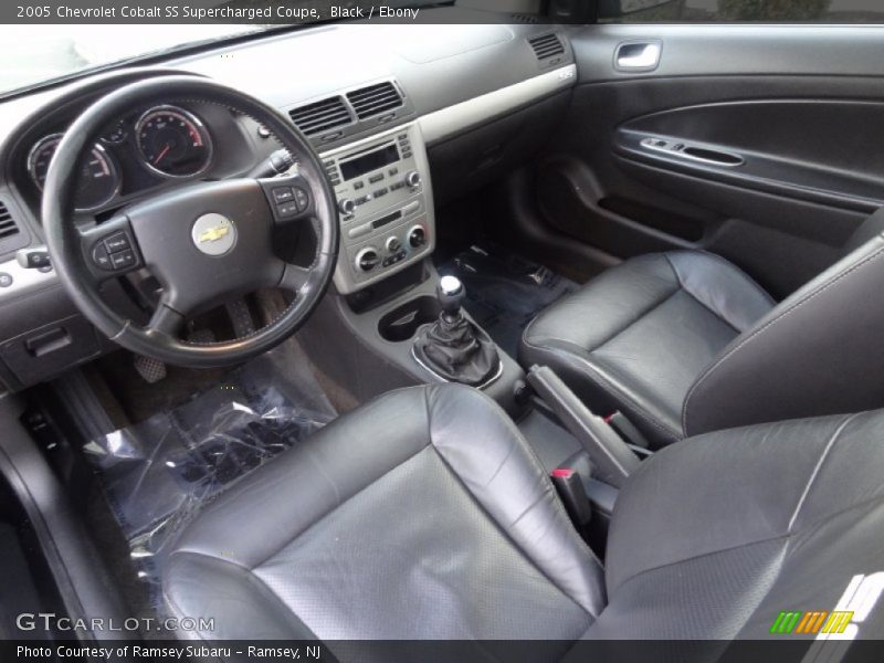 Ebony Interior - 2005 Cobalt SS Supercharged Coupe 