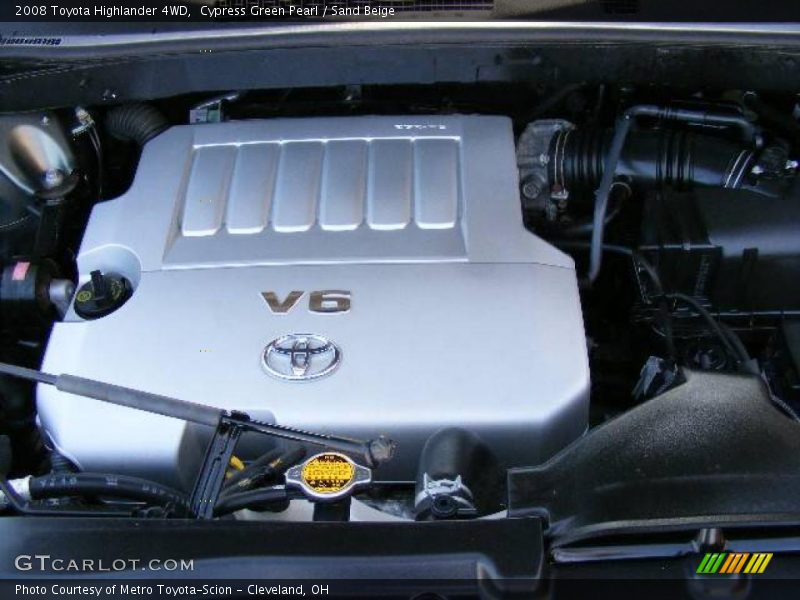 Cypress Green Pearl / Sand Beige 2008 Toyota Highlander 4WD