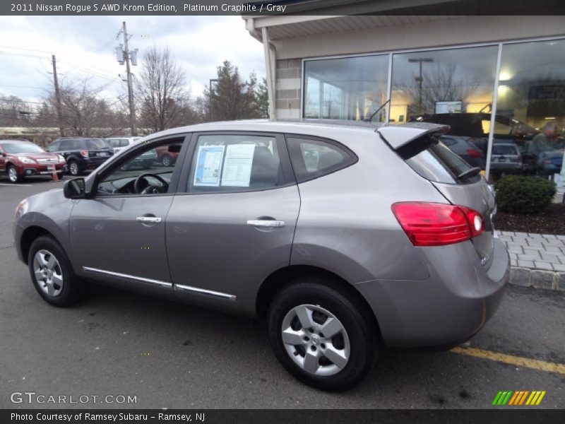 Platinum Graphite / Gray 2011 Nissan Rogue S AWD Krom Edition