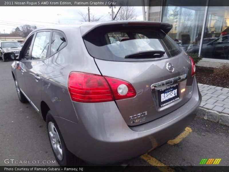 Platinum Graphite / Gray 2011 Nissan Rogue S AWD Krom Edition
