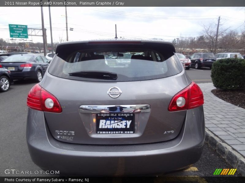 Platinum Graphite / Gray 2011 Nissan Rogue S AWD Krom Edition