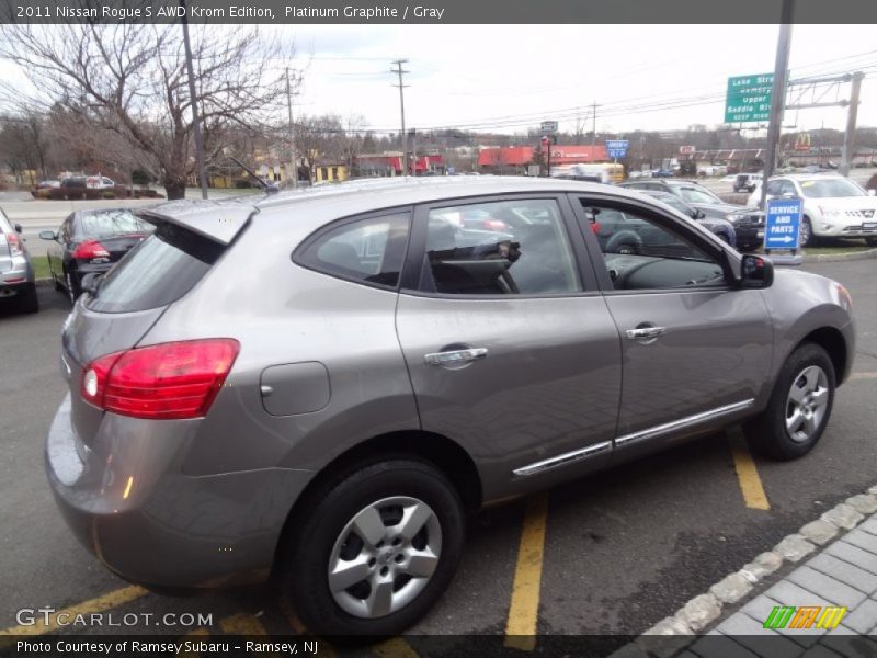 Platinum Graphite / Gray 2011 Nissan Rogue S AWD Krom Edition