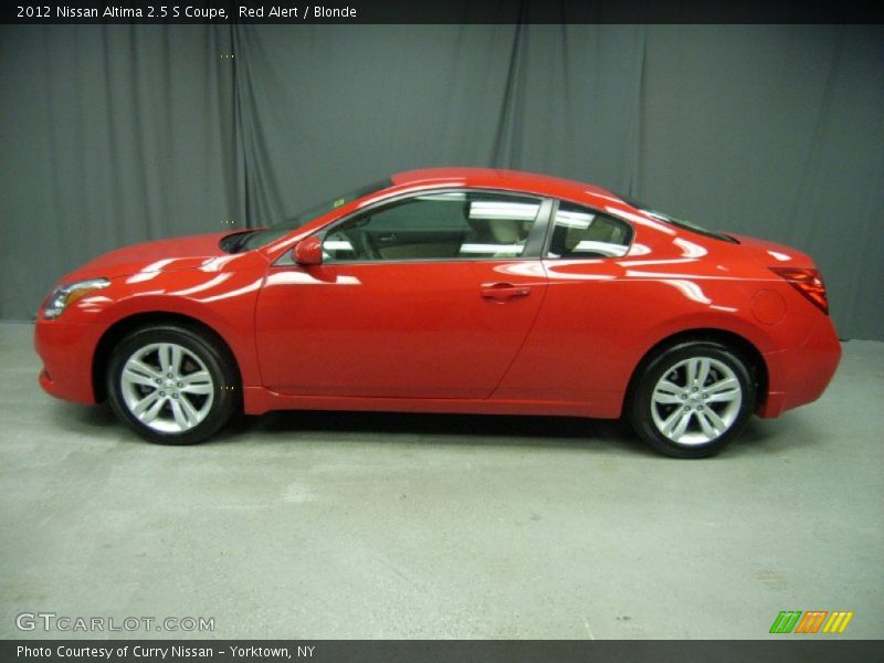 Red Alert / Blonde 2012 Nissan Altima 2.5 S Coupe