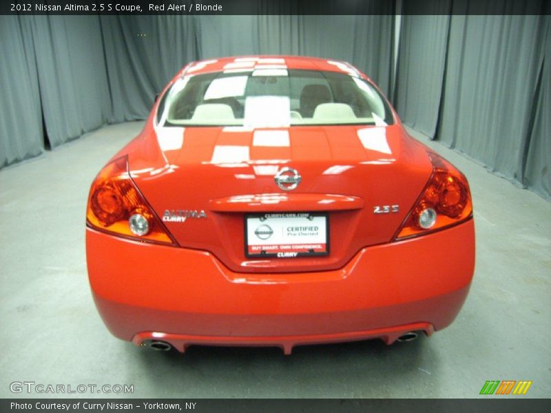 Red Alert / Blonde 2012 Nissan Altima 2.5 S Coupe