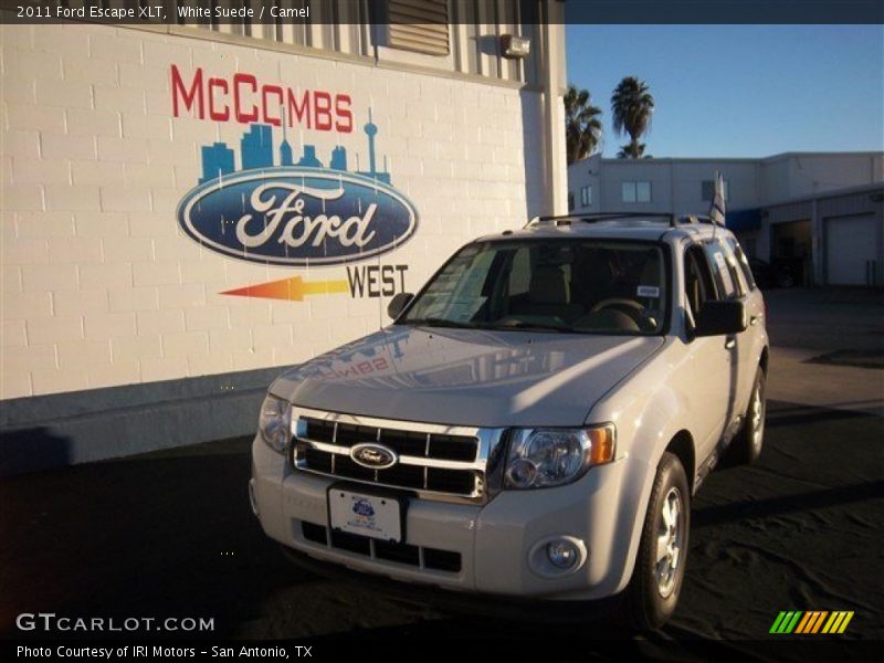 White Suede / Camel 2011 Ford Escape XLT
