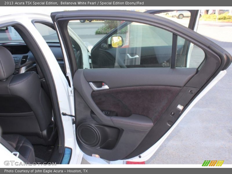 Bellanova White Pearl / Special Edition Ebony/Red 2013 Acura TSX Special Edition