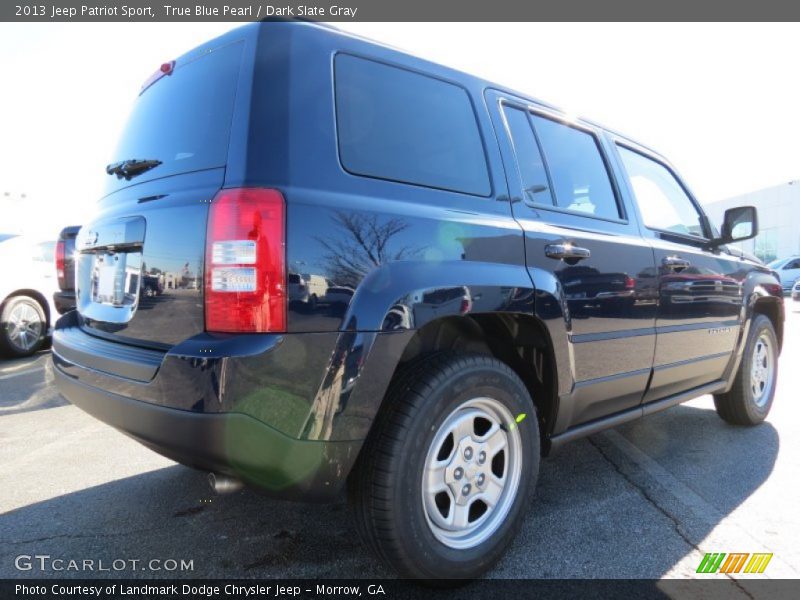 True Blue Pearl / Dark Slate Gray 2013 Jeep Patriot Sport