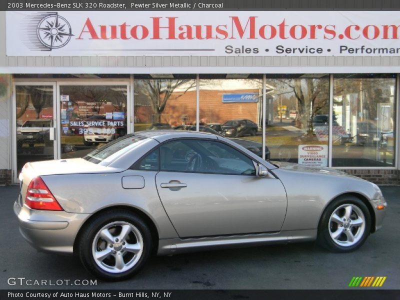 Pewter Silver Metallic / Charcoal 2003 Mercedes-Benz SLK 320 Roadster