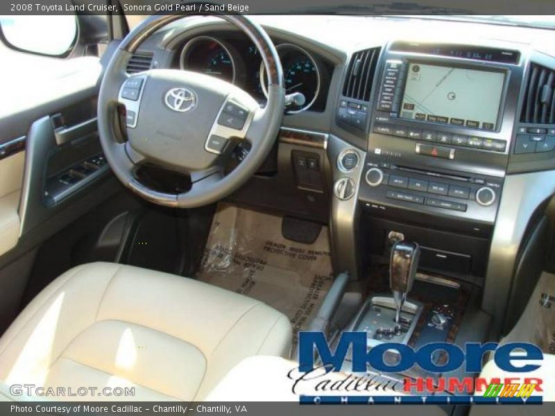 Sonora Gold Pearl / Sand Beige 2008 Toyota Land Cruiser