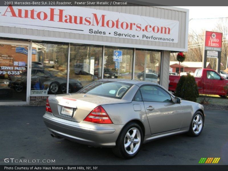 Pewter Silver Metallic / Charcoal 2003 Mercedes-Benz SLK 320 Roadster