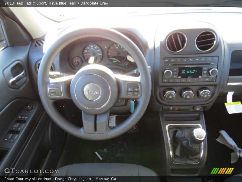 True Blue Pearl / Dark Slate Gray 2013 Jeep Patriot Sport