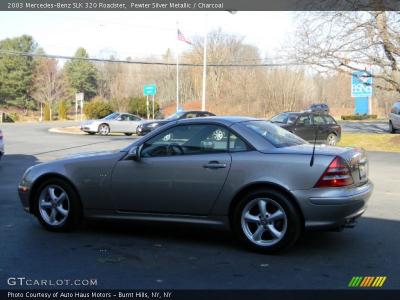 Pewter Silver Metallic / Charcoal 2003 Mercedes-Benz SLK 320 Roadster