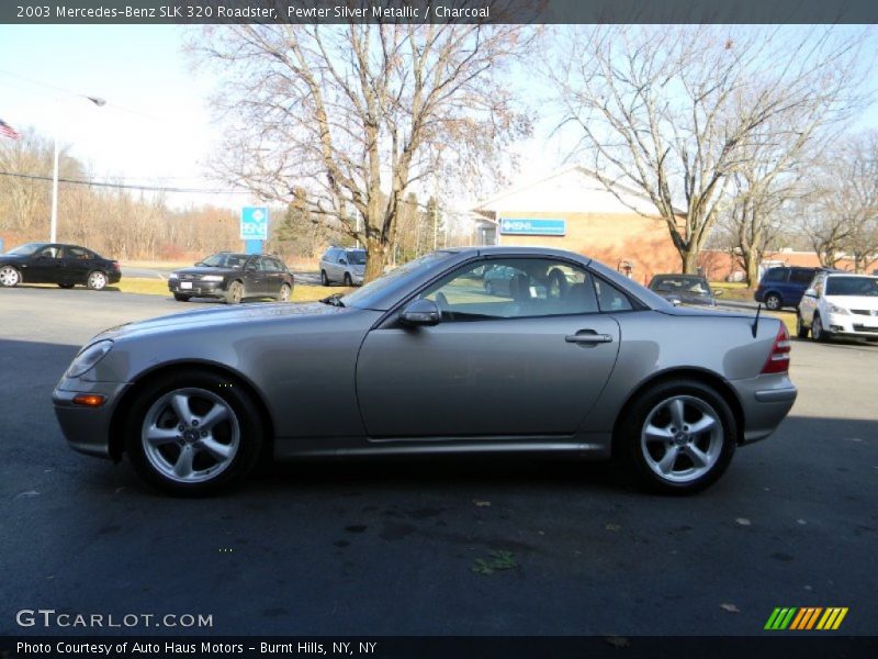 Pewter Silver Metallic / Charcoal 2003 Mercedes-Benz SLK 320 Roadster