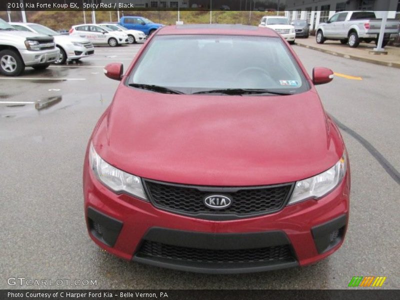 Spicy Red / Black 2010 Kia Forte Koup EX