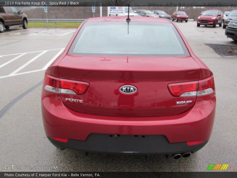 Spicy Red / Black 2010 Kia Forte Koup EX