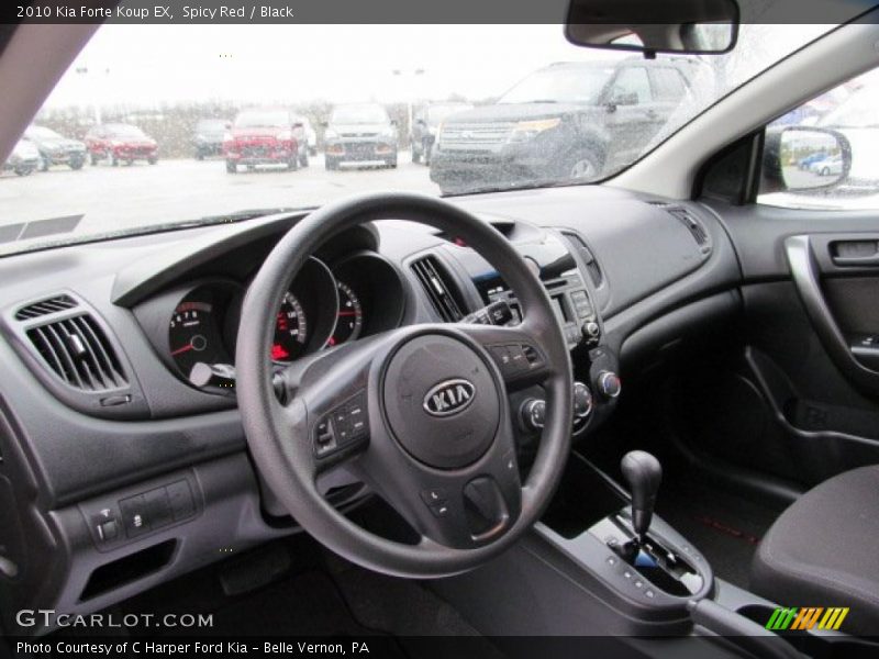 Dashboard of 2010 Forte Koup EX