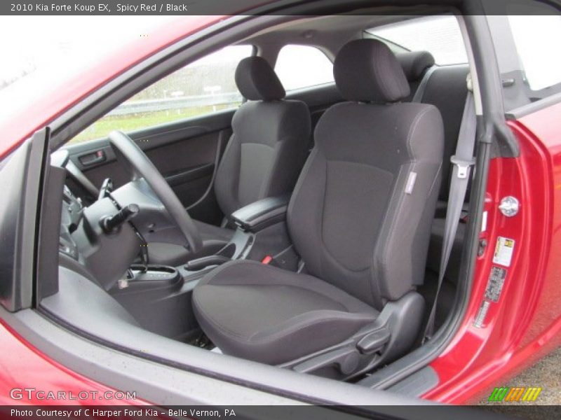 Front Seat of 2010 Forte Koup EX