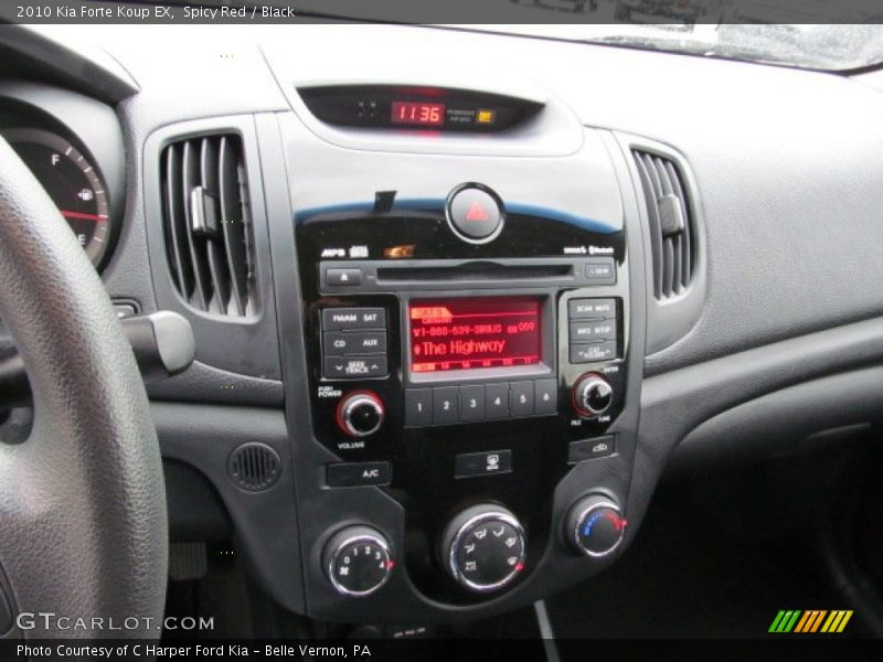 Controls of 2010 Forte Koup EX