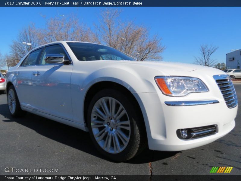 Ivory Tri-Coat Pearl / Dark Frost Beige/Light Frost Beige 2013 Chrysler 300 C