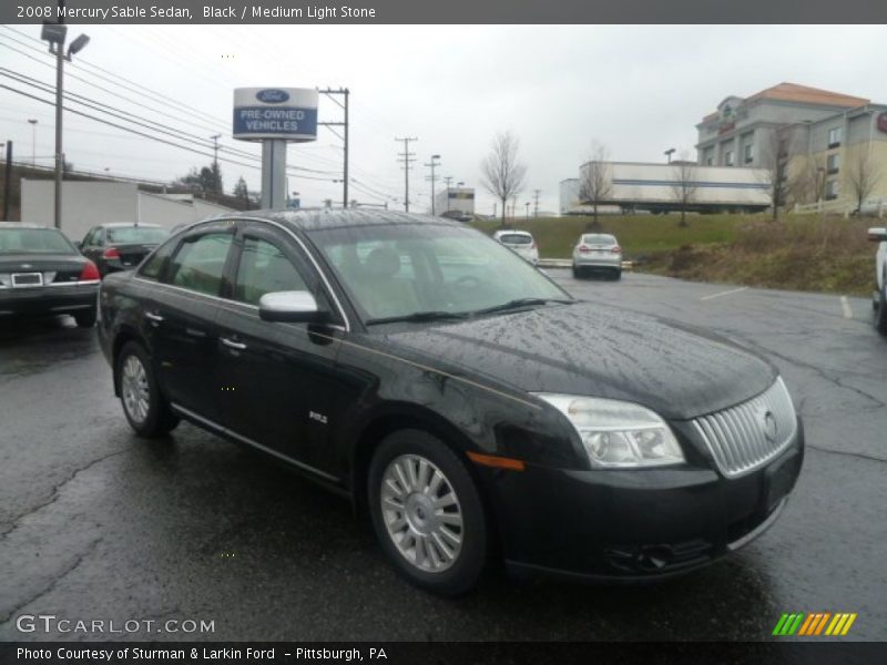 Black / Medium Light Stone 2008 Mercury Sable Sedan