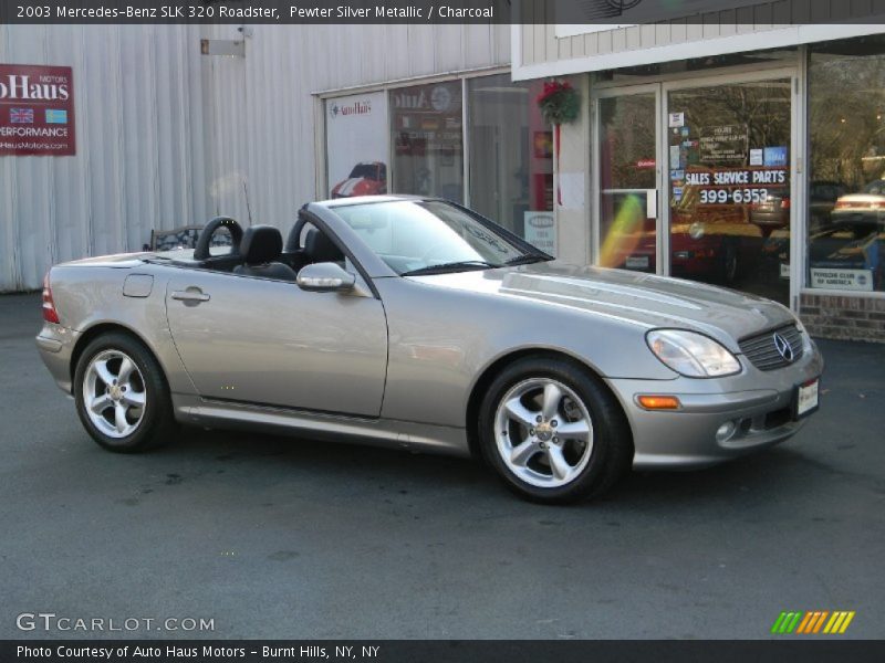 Pewter Silver Metallic / Charcoal 2003 Mercedes-Benz SLK 320 Roadster