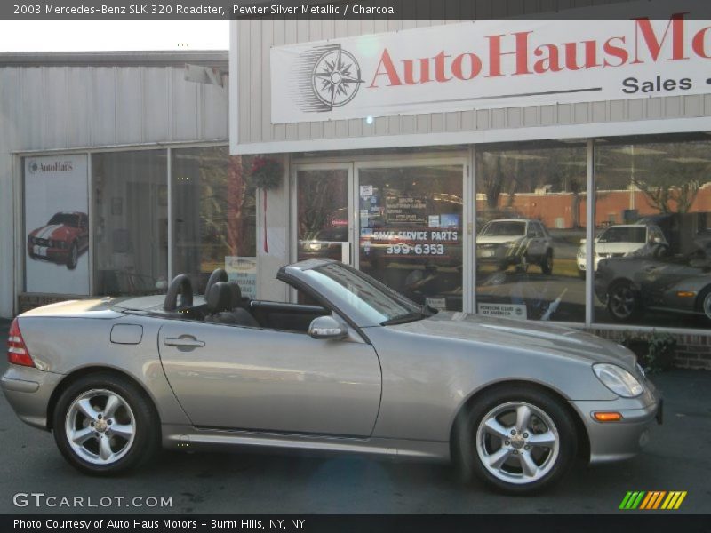 Pewter Silver Metallic / Charcoal 2003 Mercedes-Benz SLK 320 Roadster