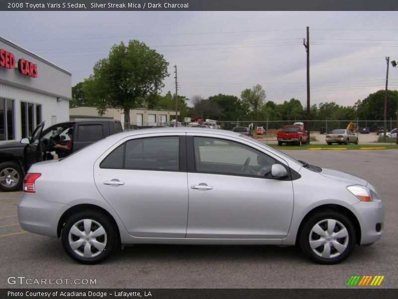 Silver Streak Mica / Dark Charcoal 2008 Toyota Yaris S Sedan