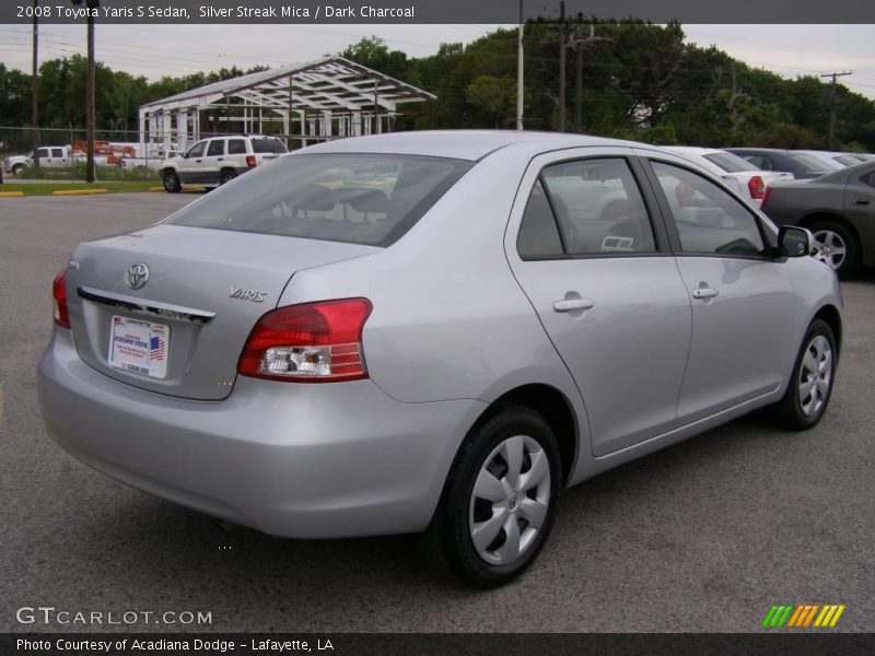 Silver Streak Mica / Dark Charcoal 2008 Toyota Yaris S Sedan