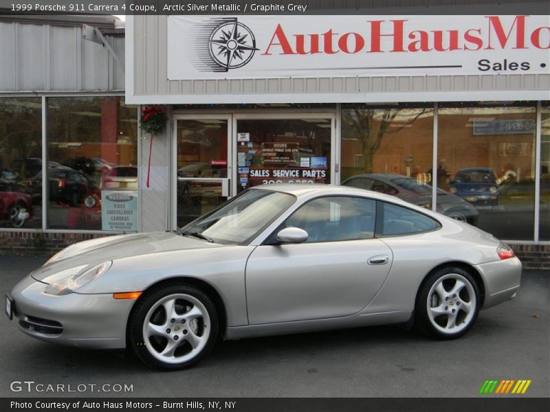 Arctic Silver Metallic / Graphite Grey 1999 Porsche 911 Carrera 4 Coupe