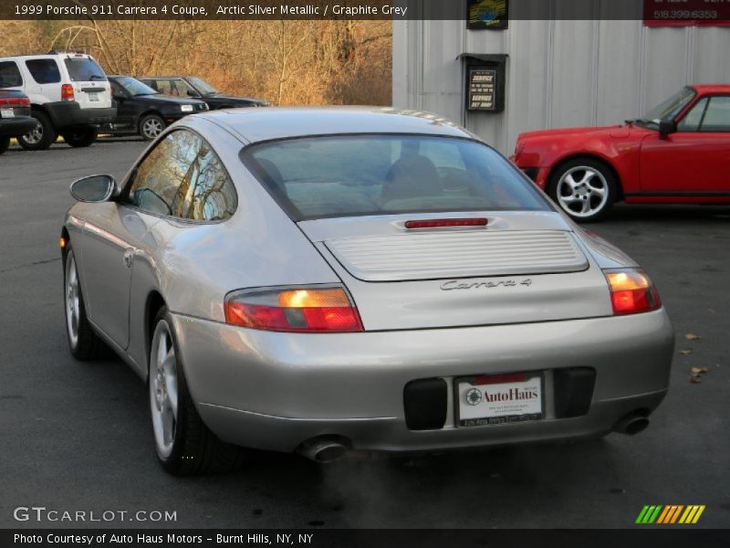 Arctic Silver Metallic / Graphite Grey 1999 Porsche 911 Carrera 4 Coupe