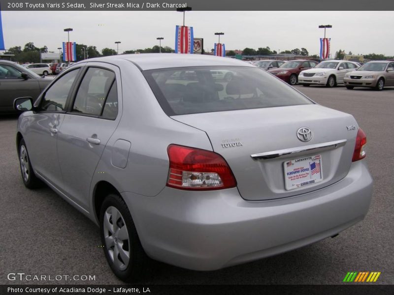 Silver Streak Mica / Dark Charcoal 2008 Toyota Yaris S Sedan