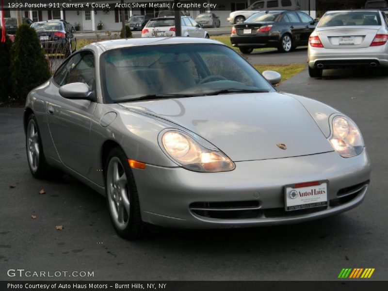 Arctic Silver Metallic / Graphite Grey 1999 Porsche 911 Carrera 4 Coupe