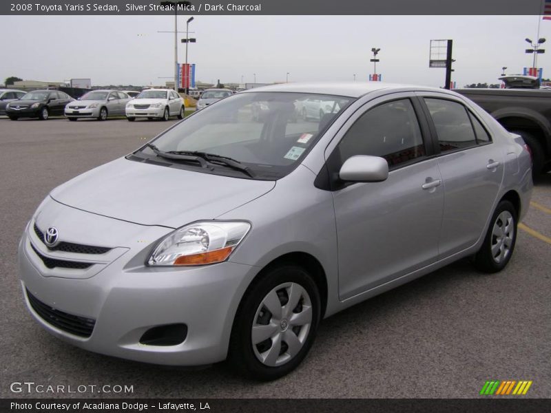 Silver Streak Mica / Dark Charcoal 2008 Toyota Yaris S Sedan
