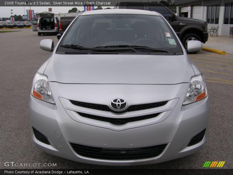 Silver Streak Mica / Dark Charcoal 2008 Toyota Yaris S Sedan