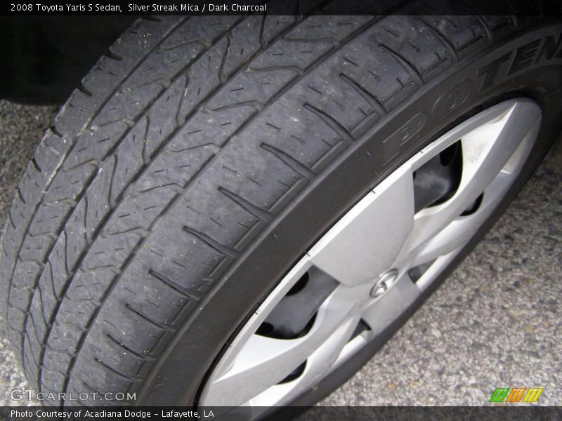 Silver Streak Mica / Dark Charcoal 2008 Toyota Yaris S Sedan