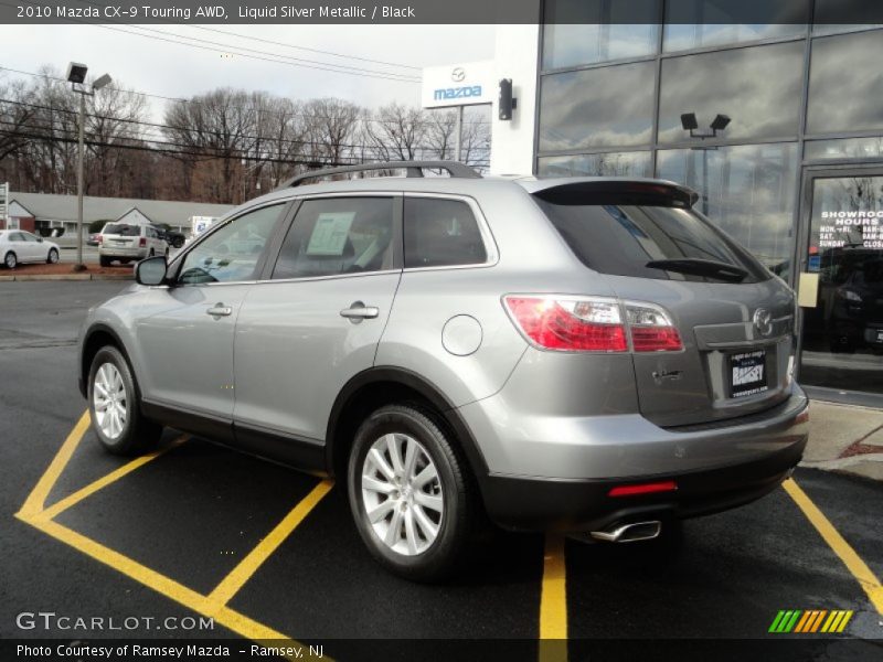 Liquid Silver Metallic / Black 2010 Mazda CX-9 Touring AWD