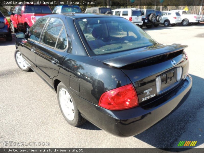Blackout / Charcoal 2006 Nissan Sentra 1.8 S Special Edition