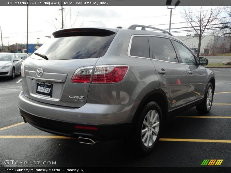 Liquid Silver Metallic / Black 2010 Mazda CX-9 Touring AWD