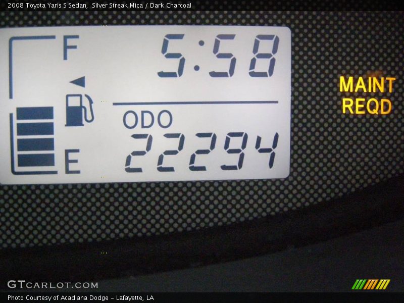 Silver Streak Mica / Dark Charcoal 2008 Toyota Yaris S Sedan
