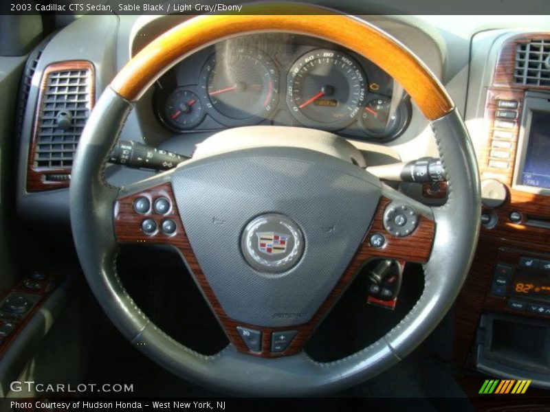 Sable Black / Light Gray/Ebony 2003 Cadillac CTS Sedan