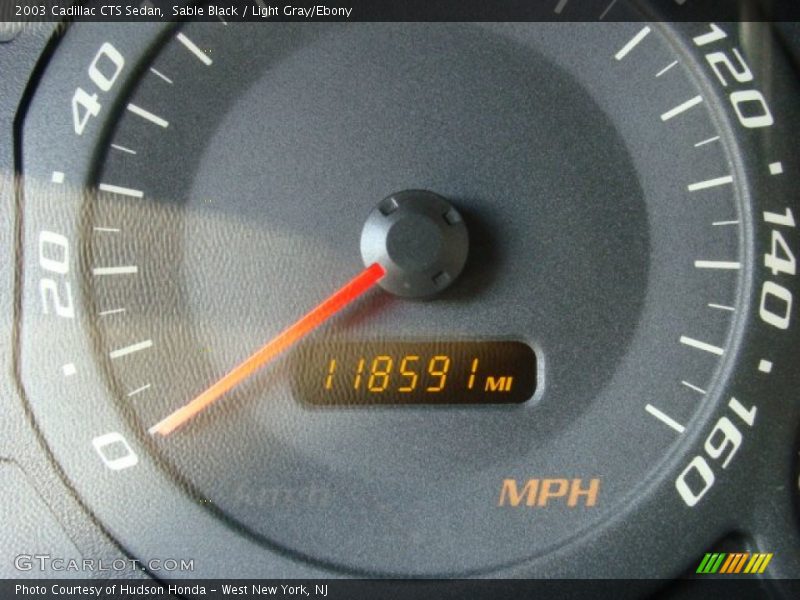 Sable Black / Light Gray/Ebony 2003 Cadillac CTS Sedan