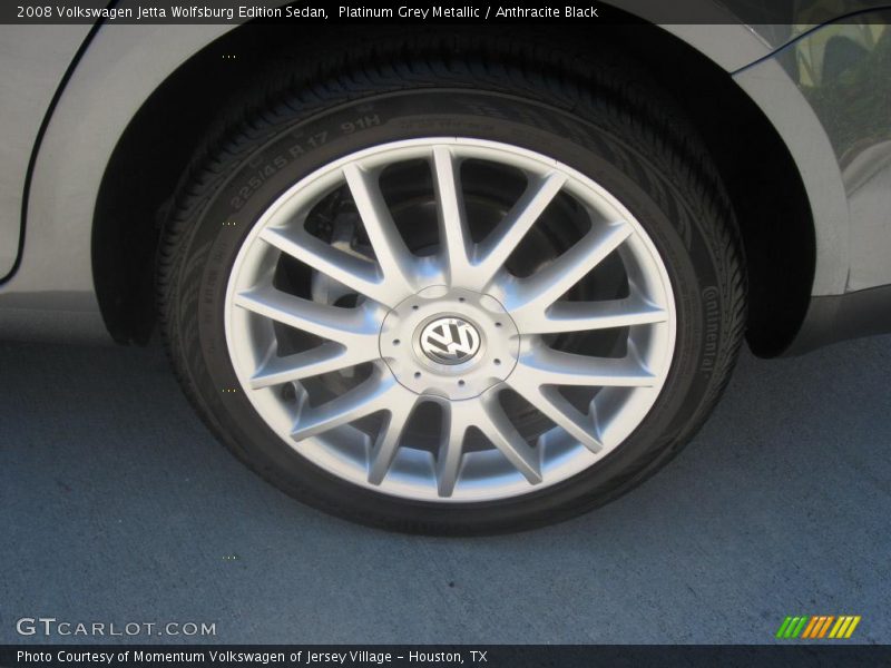 Platinum Grey Metallic / Anthracite Black 2008 Volkswagen Jetta Wolfsburg Edition Sedan
