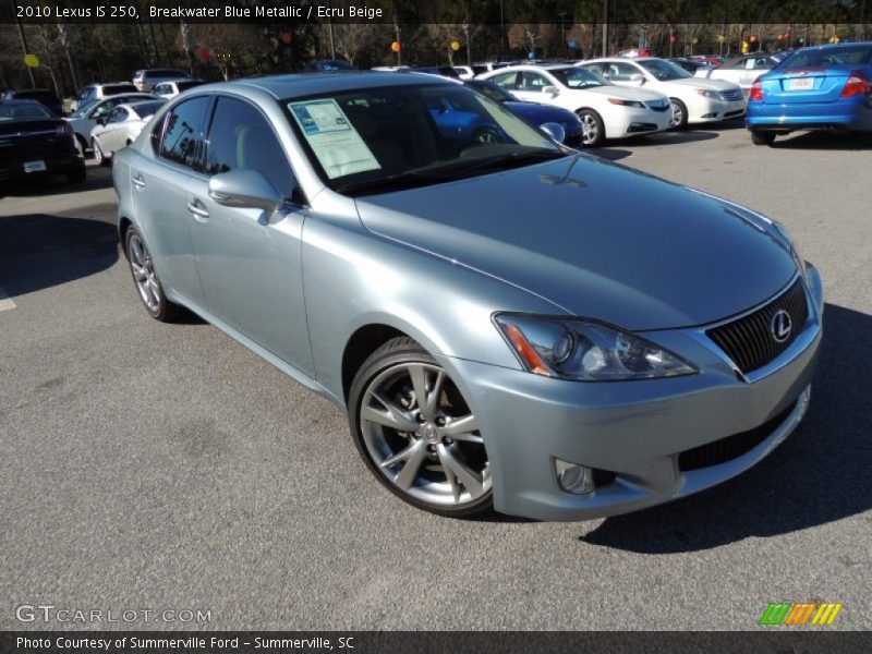 Breakwater Blue Metallic / Ecru Beige 2010 Lexus IS 250