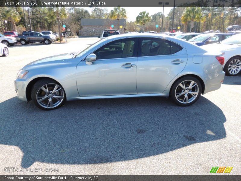 Breakwater Blue Metallic / Ecru Beige 2010 Lexus IS 250